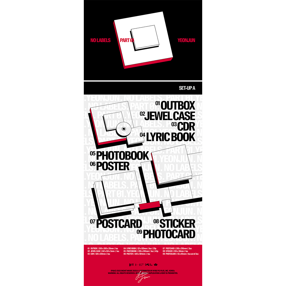 YEONJUN 'NO LABELS: PART 01' (SET-UP A) Packshot