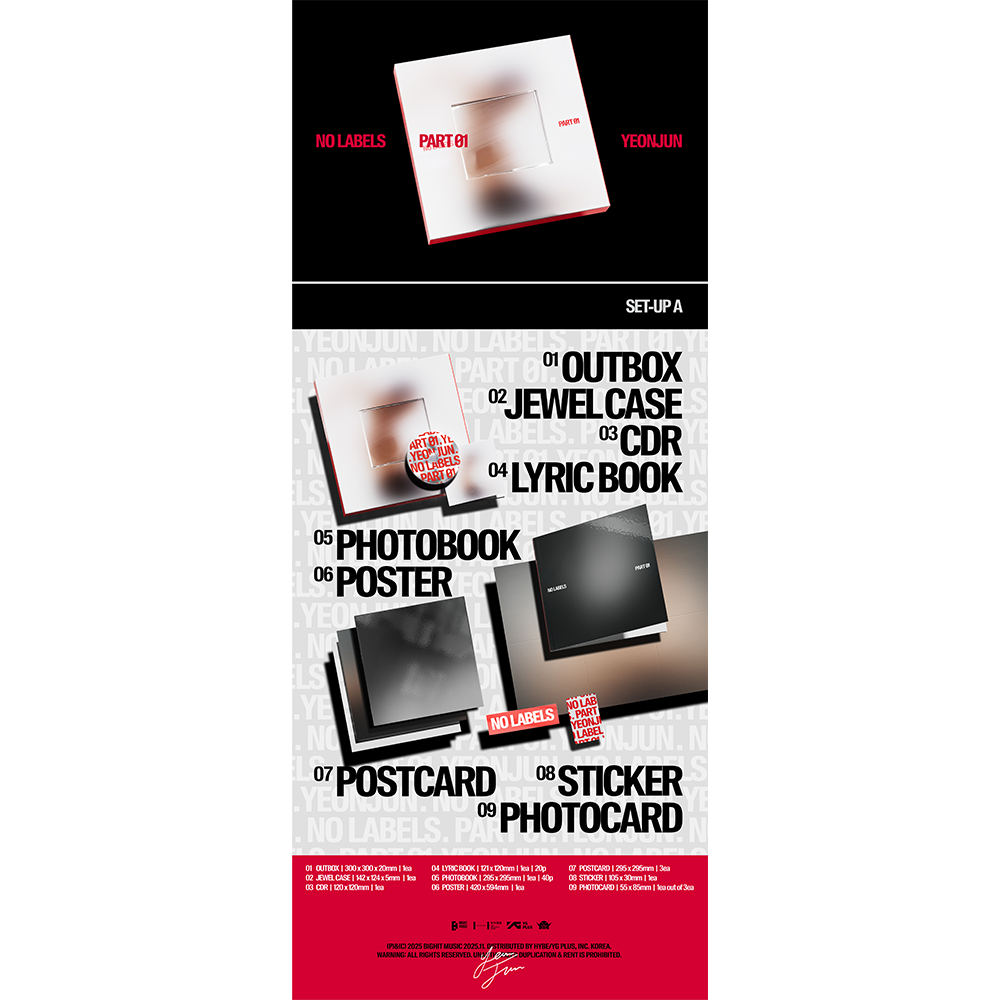 YEONJUN 'NO LABELS: PART 01' (SET-UP A) Packshot