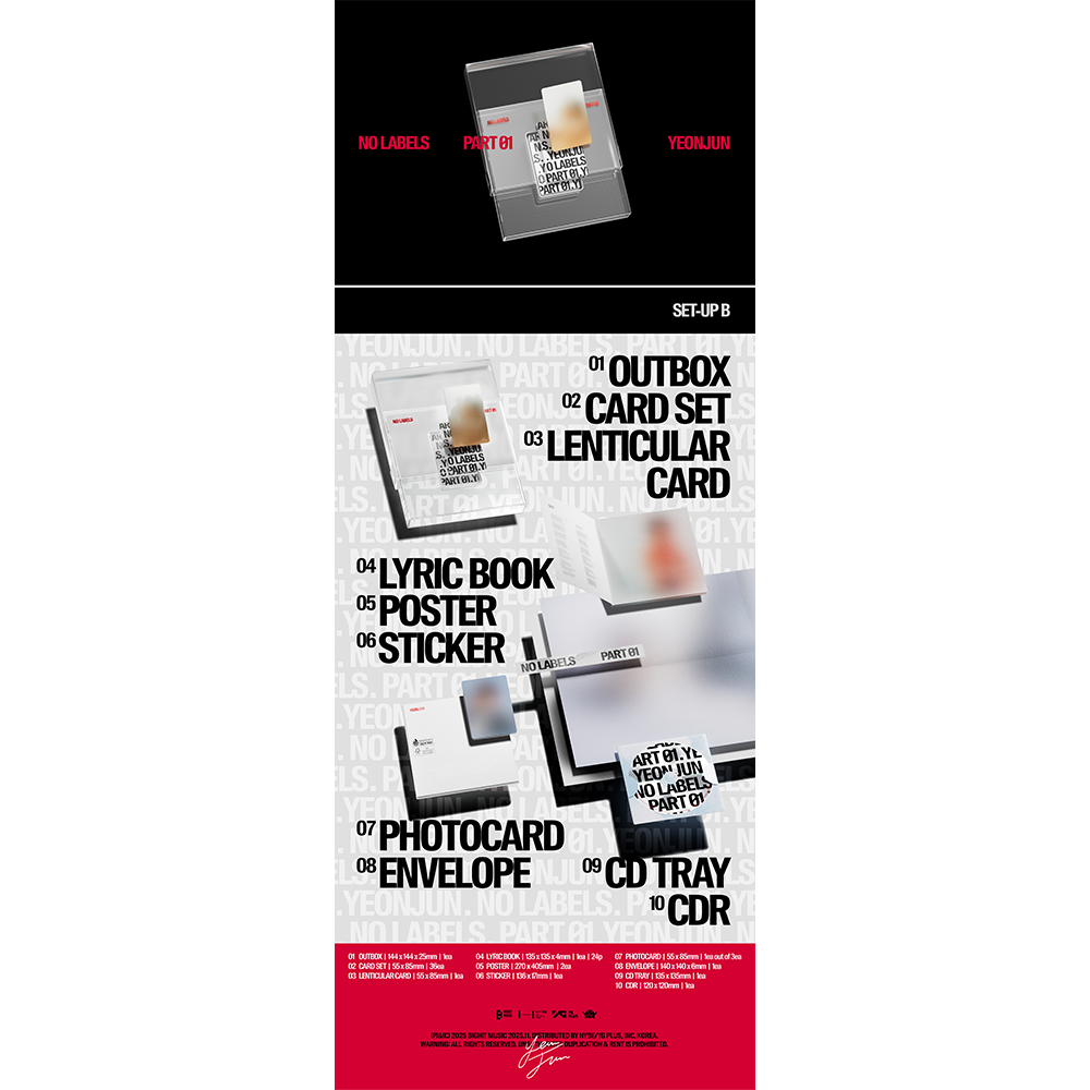 YEONJUN 'NO LABELS: PART 01' (SET-UP B) - TXT Official Store YEONJUN 'NO LABELS: PART 01' (SET-UP B) - TXT Official Store
