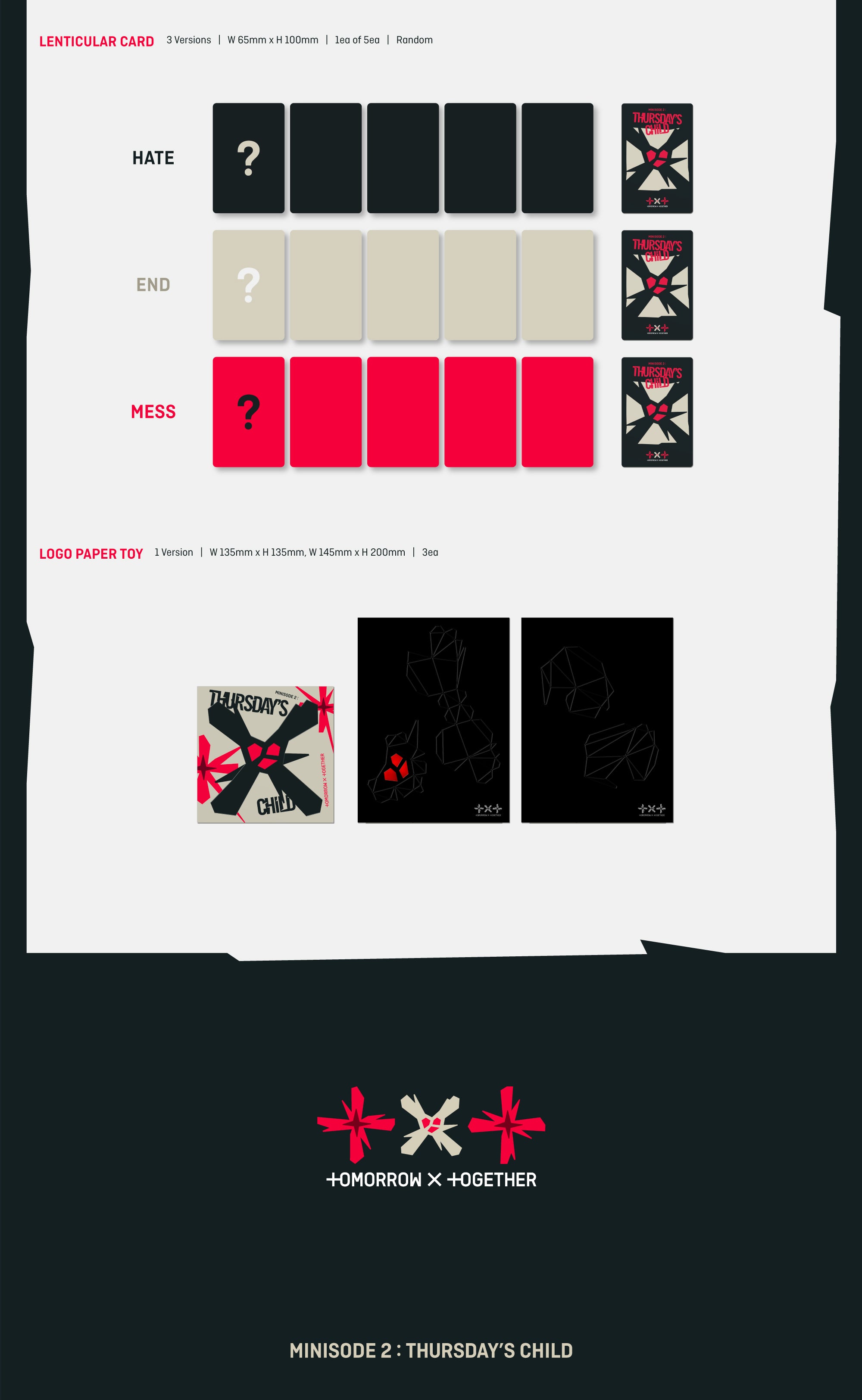 TXT Thursday´s Child フォトストリップ photostrip